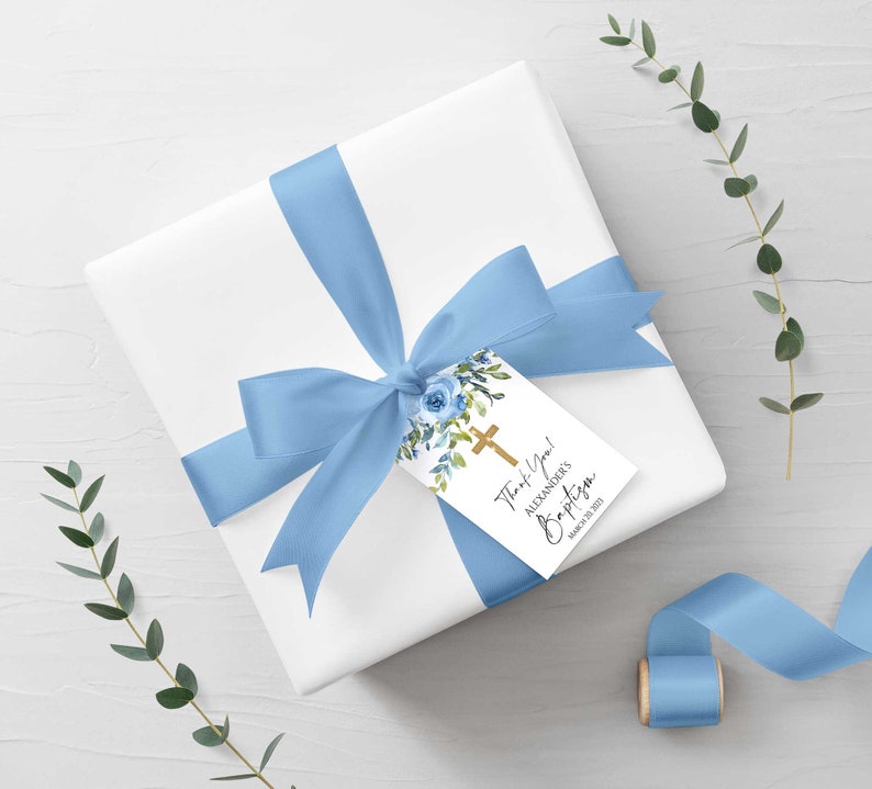Christening Tags Template