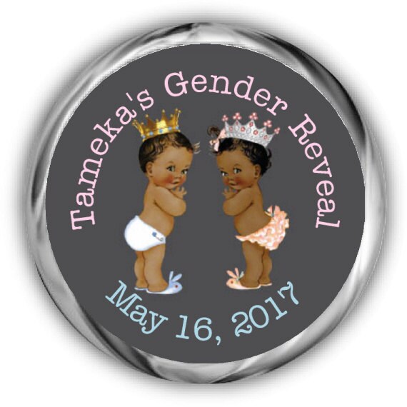 Prince or Princess? Gender Reveal Hershey Kisses Stickers - Gender Reveal Party Sticker - Prince or Princess? Personalized Stickers Il_570xn