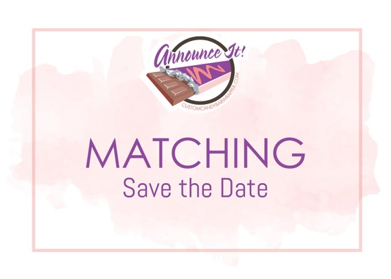 Matching Save the Date Cards - Made to match any invitation of your choice. Il_570xn
