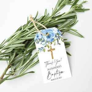 Gold Cross First Communion Tags