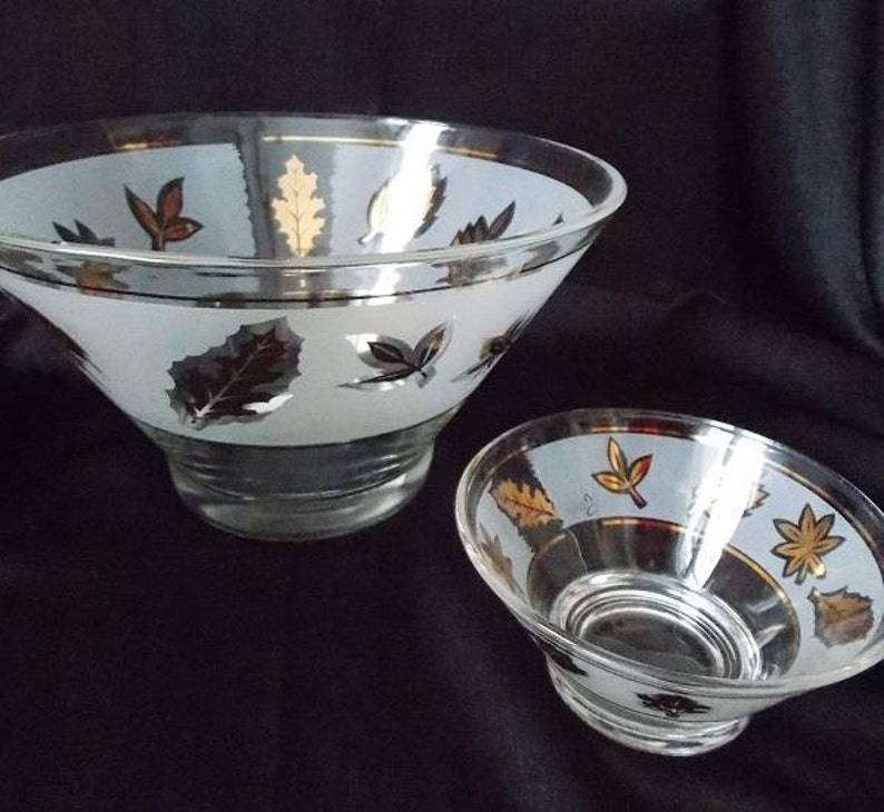 Libbey Starlyte Chip and Dip Bowl Set / Serving Bowl / Salad Etsy