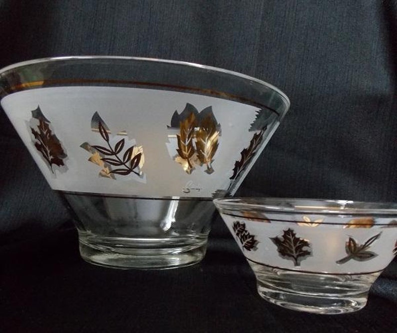 Libbey Starlyte Chip and Dip Bowl Set / Serving Bowl / Salad Etsy