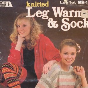 Knitting Pattern Socks Knitting Leg Warmers Scandinavian Knitting Winter Patterns Instant Download