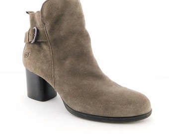 BORN Größe 8 Grau Wildleder Ankle Boots Booties