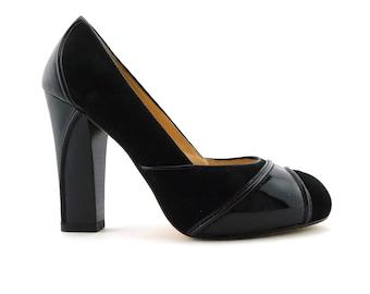 COLE HAAN Collection Size 5 Black Open Toe N. AIR Heels Pumps Shoes