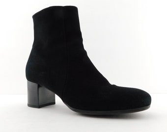 LA CANADIENNE Größe 6 Schwarze Wildleder Wetterfeste Ankle Boots 34457