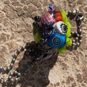 Art Glass Pendant by @clairejohnsonart
