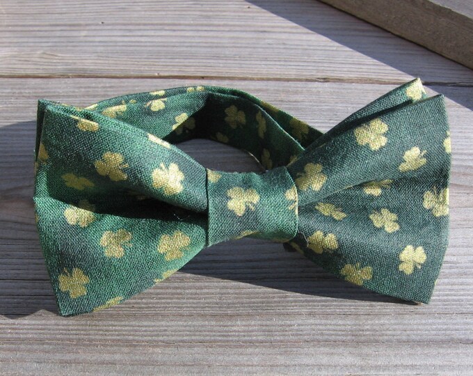 Irish Bow Tie Childrens St Patrick Bow Tie Boy Boy Green Bow Tie St