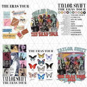 Camiseta Taylor Swift - The Eras Tour Colorido - Preta