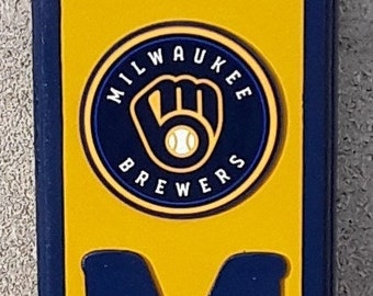 Milwaukee Brewers  "Brewers HOME" Wood Decor Sign | Milwaukee Brewers Gifts | Milwaukee Brewers