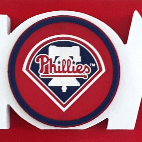 Philadelphia Phillies "HOME" Wood Decor Sign |  Philadelphia Phillies Gifts | Phillies Fan -  House Warming / Birthday Gift