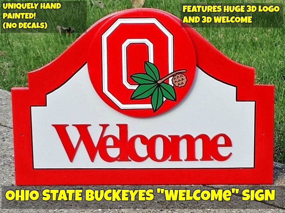 Ohio State Buckeyes Wood Sign / Ohio State Etsy