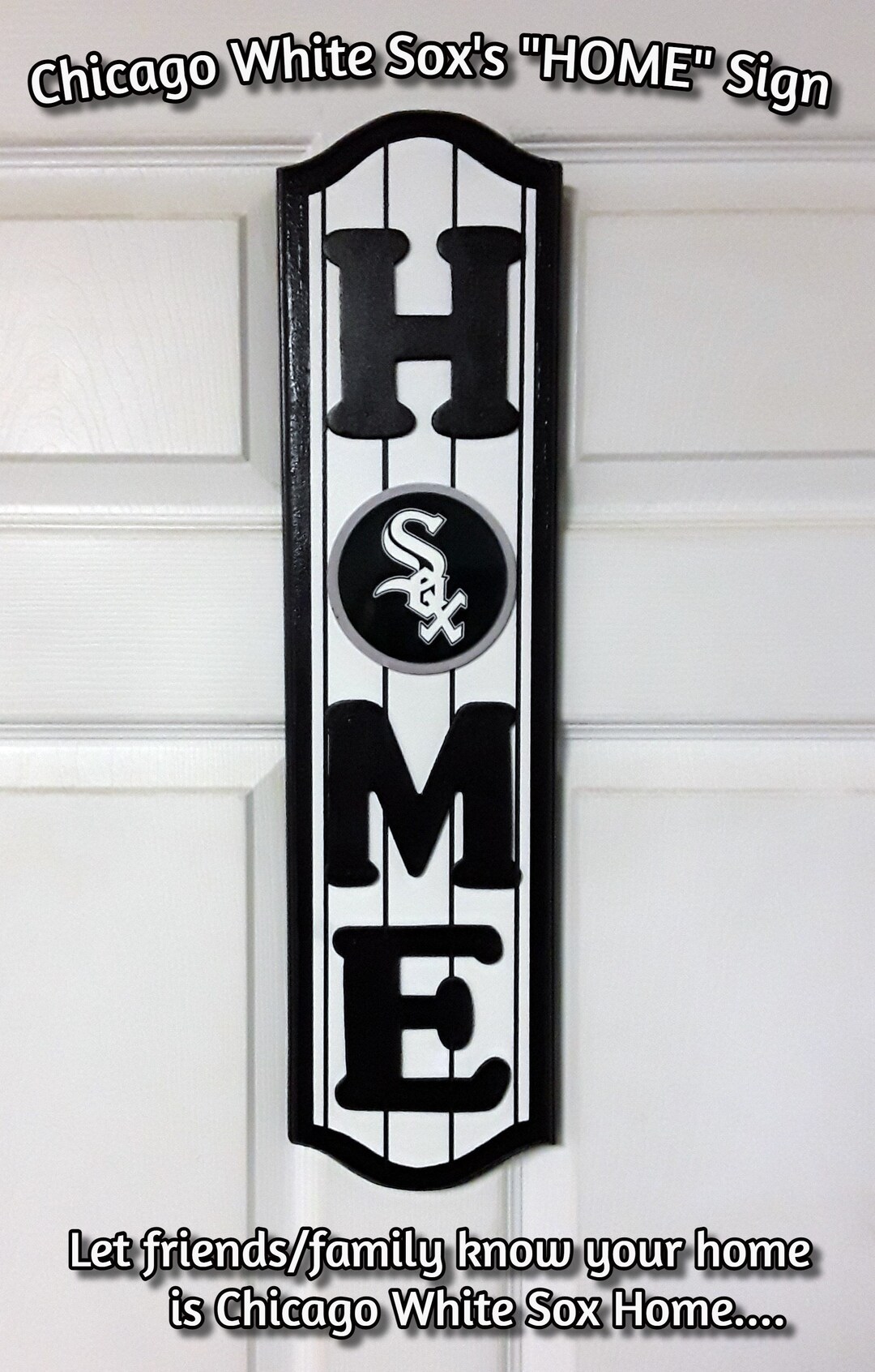 Chicago White Sox "home" Wood Decor Sign | Chicago White Sox Gifts ...