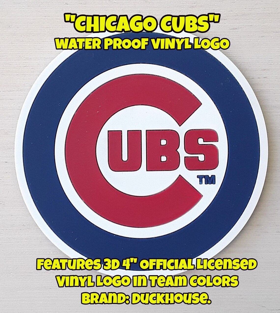 CHICAGO CUBS Address Sign Vertical Style. Made with Etsy