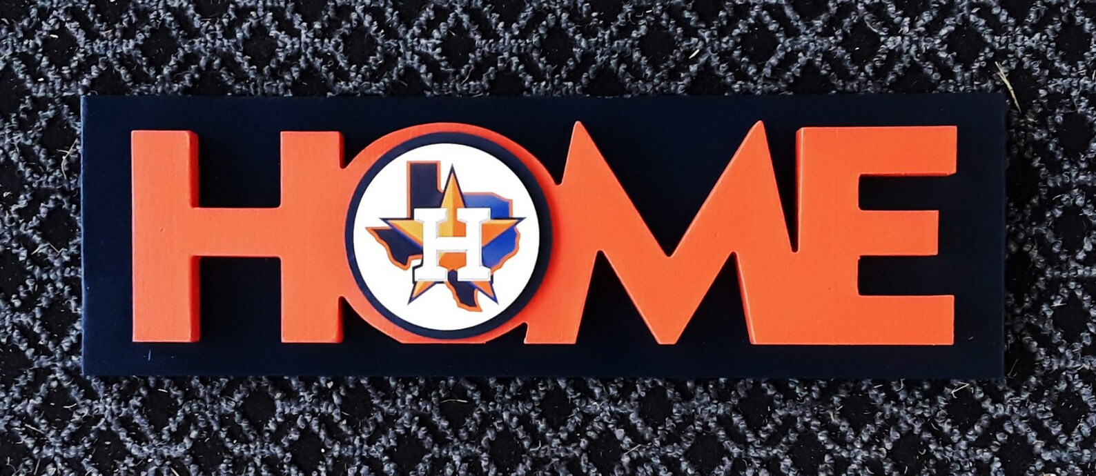 Houston Astros home Wood Decor Sign Houston Etsy