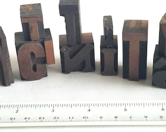 Letterpress Printing Block Small Letter Assortment