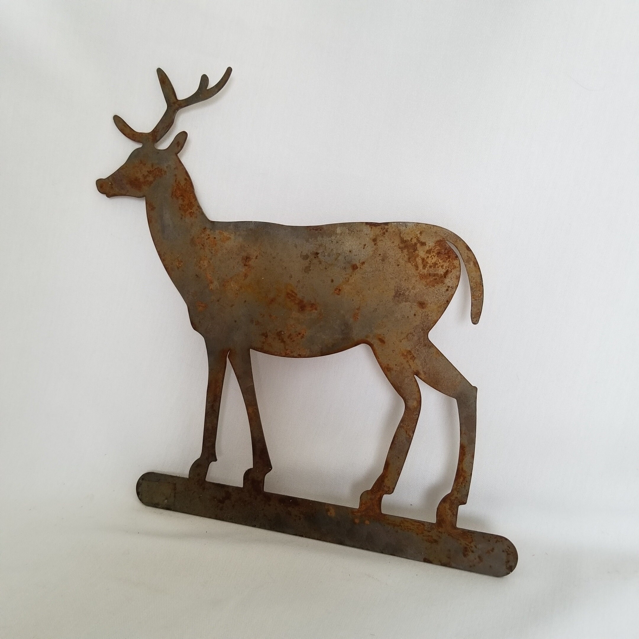 Rustic Metal Deer Buck Decoration Metal Ware Art Deer Decor Etsy