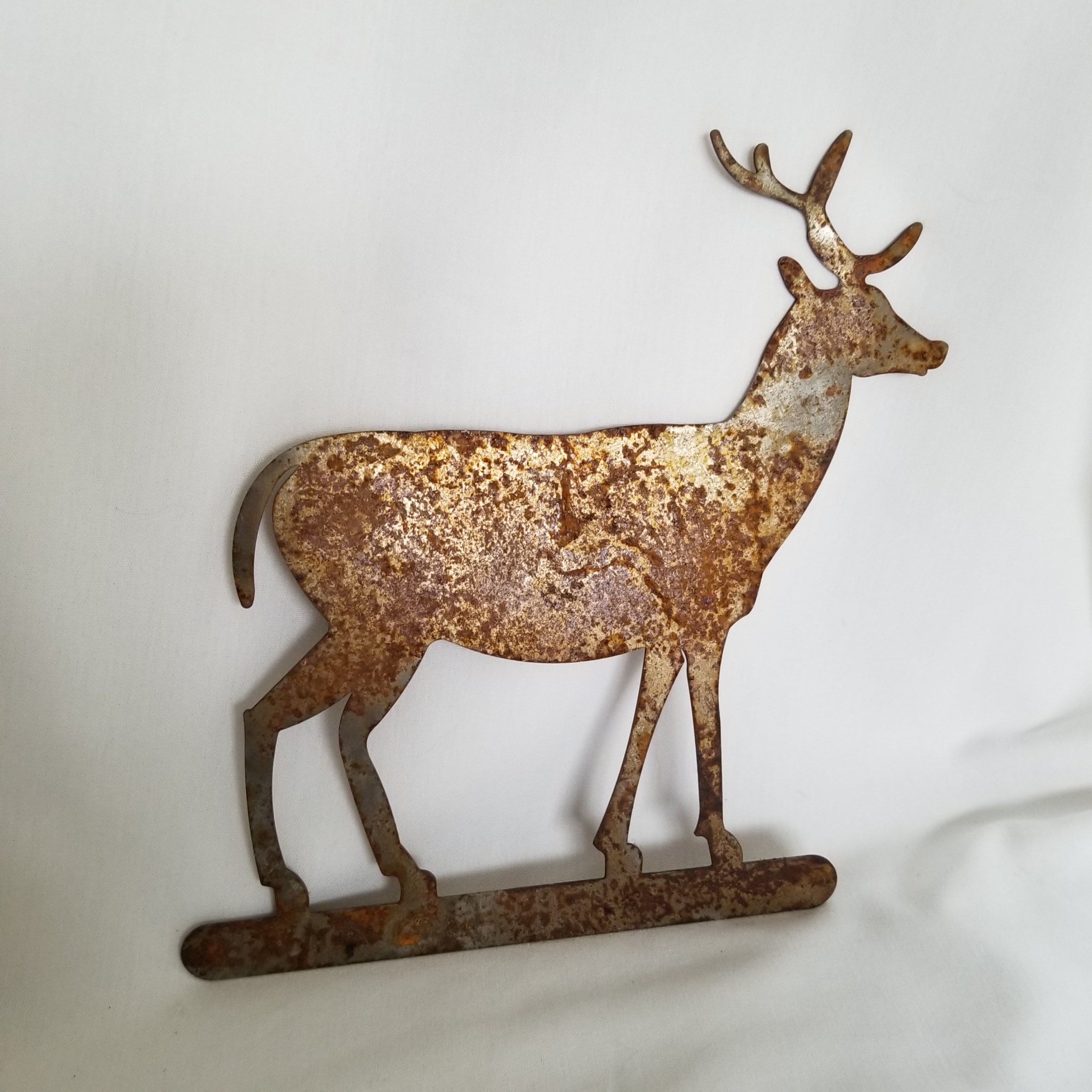 Rustic Metal Deer Buck Decoration Metal Ware Art Deer Decor Etsy New