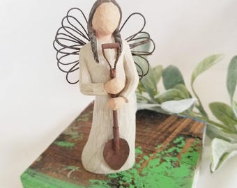 Angel of the Garden Willow Tree Figurines, Susan Lordi Faceless Figures, Angel Gifts,