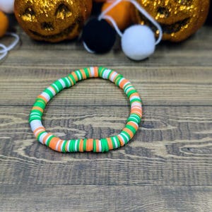 Spooky Halloween clay bead bracelets