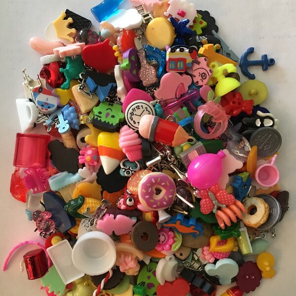 1/2" to 1" Trinkets for I Spy Bags and Bottles, sensory bins, teaching, education, games, tiny toys- No Duplicates