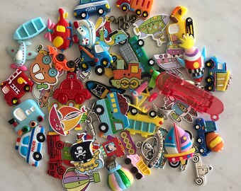 Things that go - Vehicles, Trucks, Cars. Trinkets for I Spy Bags/Bottles, sensory bins, teaching, education, games, tiny toys- No Duplicates