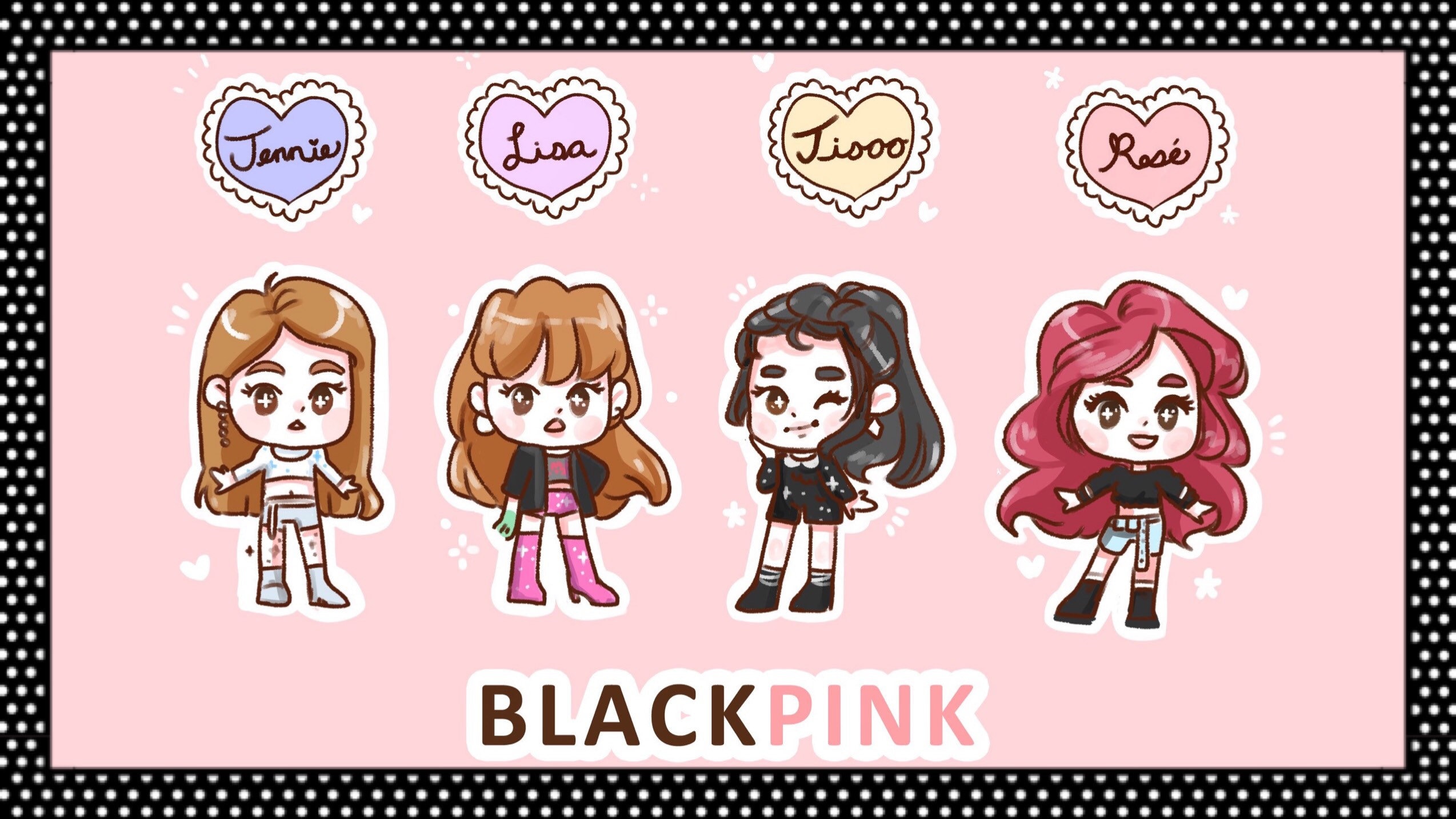 blackpink sticker pack etsy