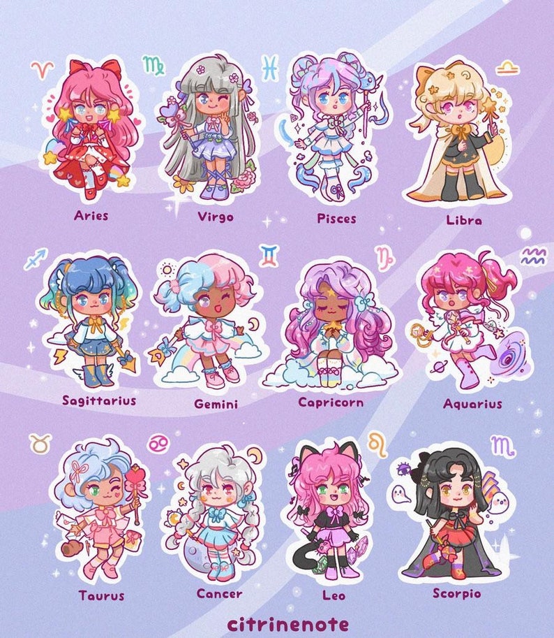 Zodiac Magical Girl Collection Etsy