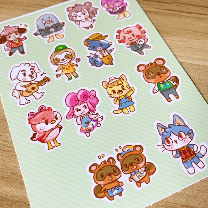 Animal Crossing Sticker Sheet 2 Etsy