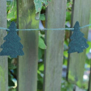 Christmas Ornaments, Recycled Wool Garland or Bunting