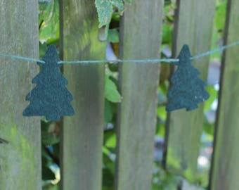 Christmas Ornaments, Recycled Wool Garland or Bunting