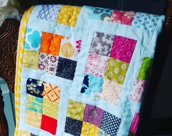 Six Patch Quilt Pattern/PDF Quilt Pattern/Scrap Quilt Pattern