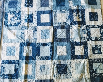 Blocks and Bricks Quilt Pattern/PDF Quilt Pattern/Easy Baby Quilt Pattern