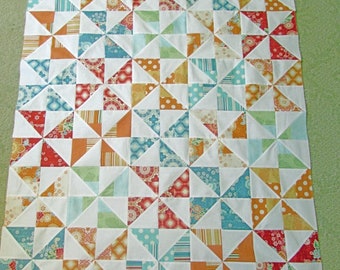 Jelly Roll Pinwheel Quilt Pattern/PDF Quilt Pattern