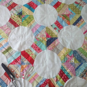 Feedsack Furrows Scrap Quilt Pattern/PDF Quilt Pattern