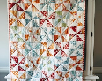 Jelly Roll Pinwheel Quilt Pattern/PDF Quilt Pattern
