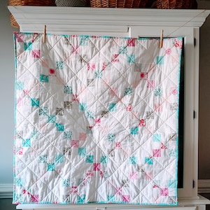 Nine Patch Baby Quilt Pattern/PDF Quilt Pattern/Scrap Quilt Pattern