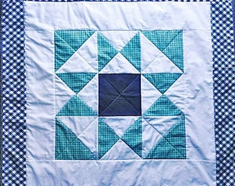 Barn Star Baby Quilt Pattern/PDF Quilt Pattern/Scrap Quilt Pattern