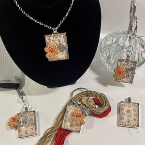 Gingerbread House-  Thread Keep - Scissor Fob - Needleminder - Zipper Pull - Necklace