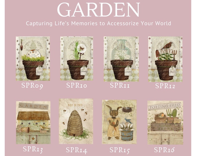 Garden Options -  Thread Keep - Scissor Keep - Needle Keep - Necklace Keep