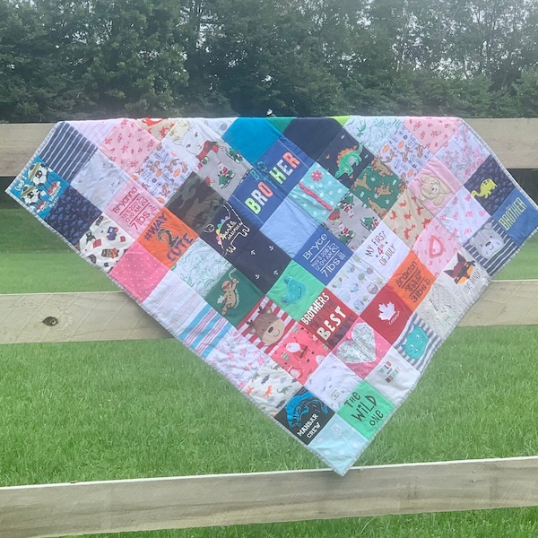 Memory quilt made from your clothing items