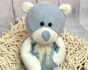 Memory big head bear, keepsake bear, Actual height and weight bear