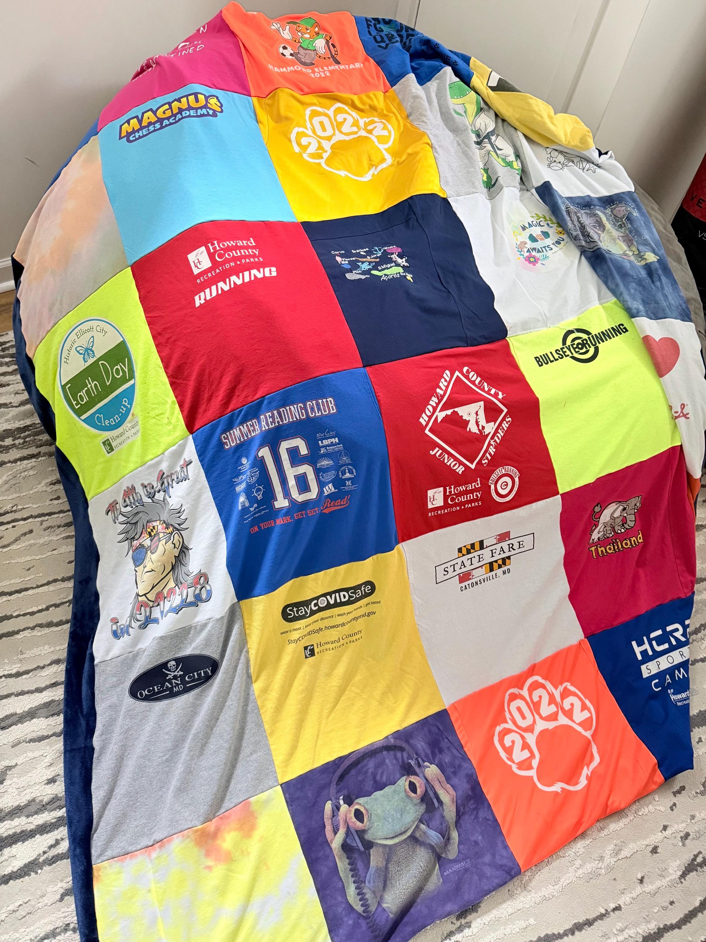 Memory tshirt blanket keepsake