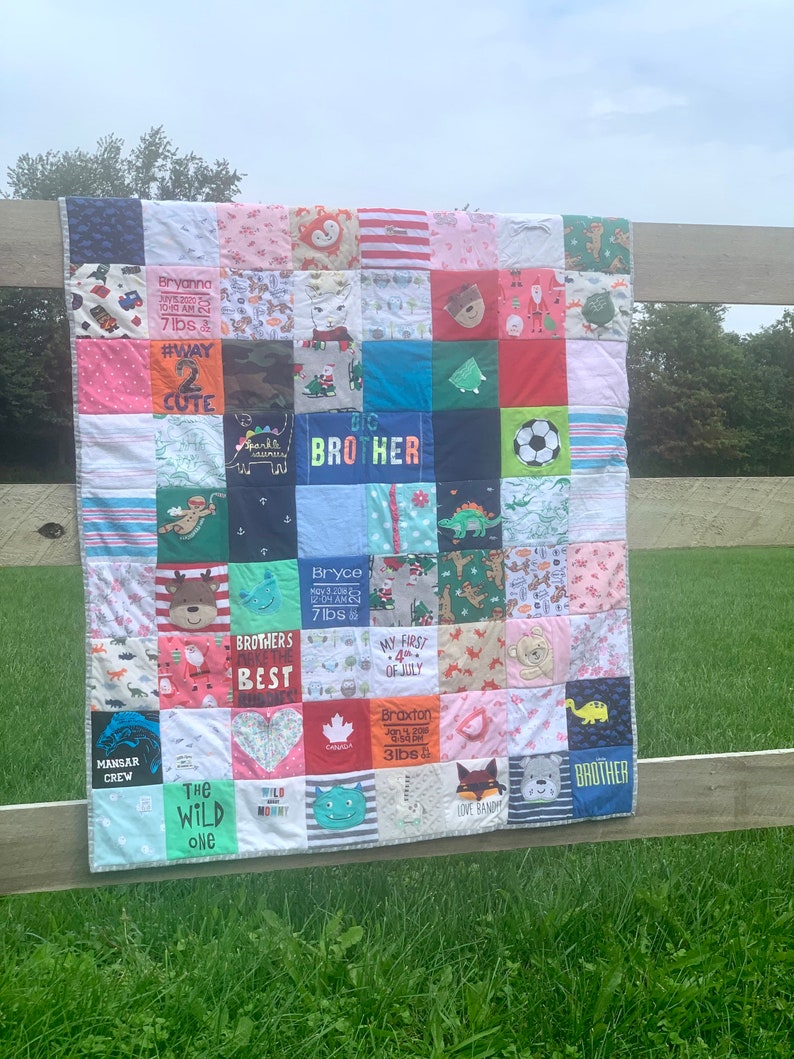 Memory quilt made from your clothing items image 5