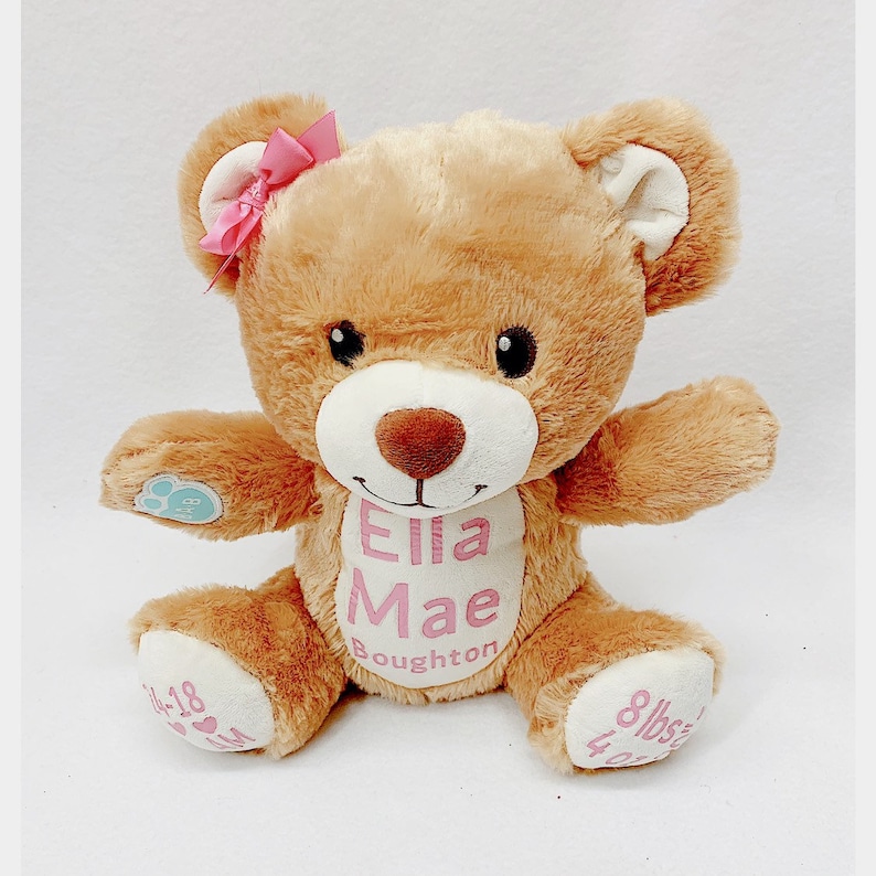 Personalized weighted memory Bear, personalized bear, keepsake bear, personalized build-a-bear image 5