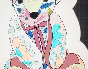 Custom memory animal sticker- to match a memory animal ordered from The Pretty Piggy
