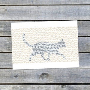 Carte postale {Le chat bleu}
