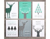 Set of 6 christmas cards