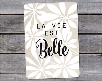 Postal card {La vie est belle}