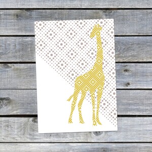 Postcard {The Yellow Giraffe}